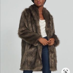 J Brand Reese Faux Fur Coat